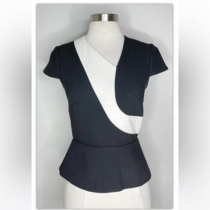 Roland Mouret crepe peplum Top. Size: 2